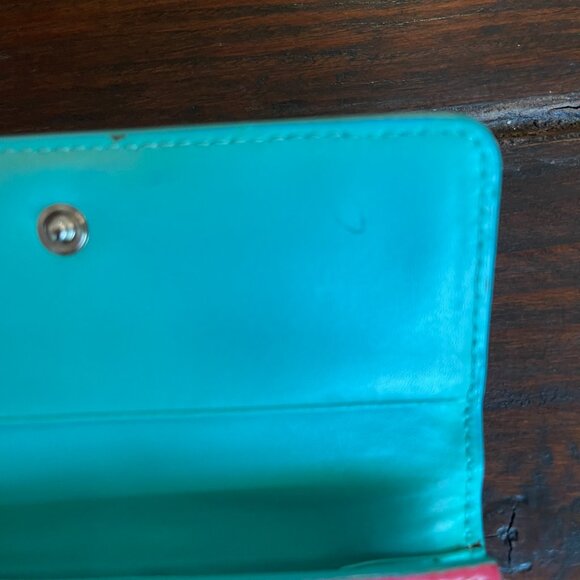 Lodis Pink & Teal Wallet - Picture 7 of 11